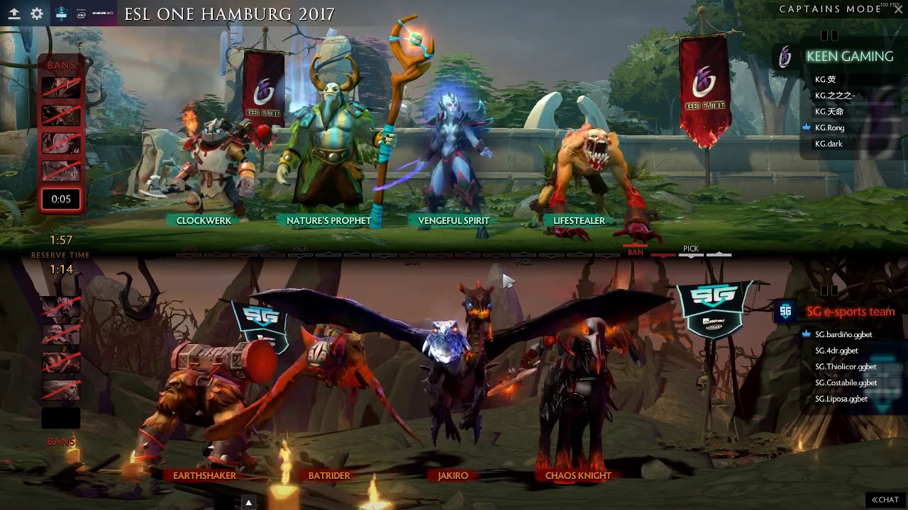 SG esports vs Keen Gaming Game 1 - ESL Hamburg (Draft Analysis)