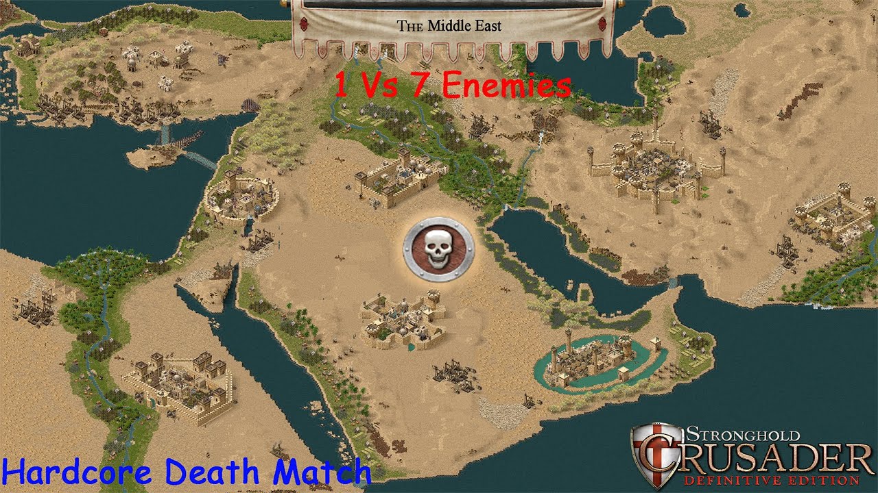 3000+ Kills - 1 vs 7 Powerful Enemy - Stronghold Crusader DE  - Hardcore  Map - Middle East