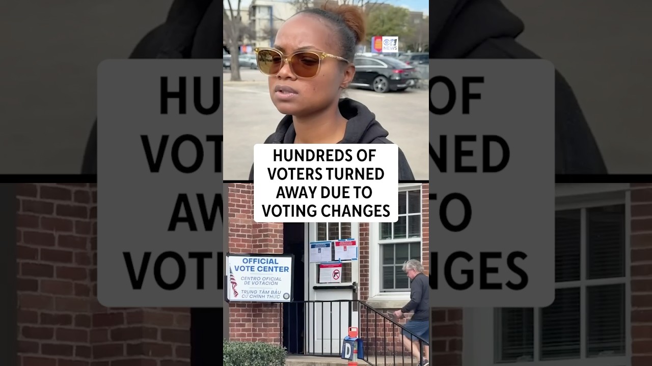 Hundreds of Dallas voters are being turned away due to voting changes