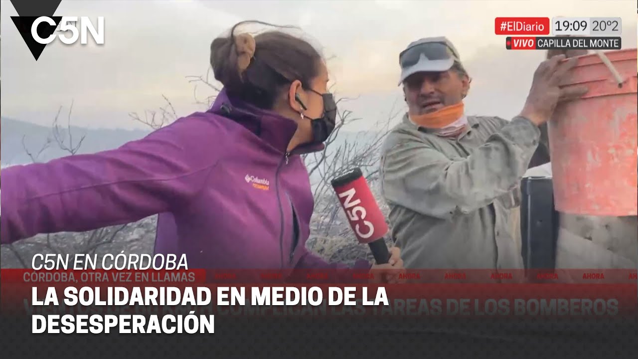 CÓRDOBA: los mismos VECINOS COMBATEN los INCENDIOS