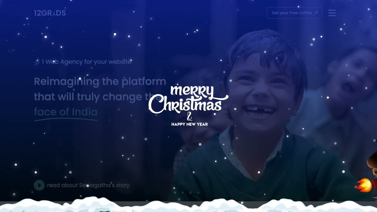 Take a look at the Christmassy avatar of 12Grids website
