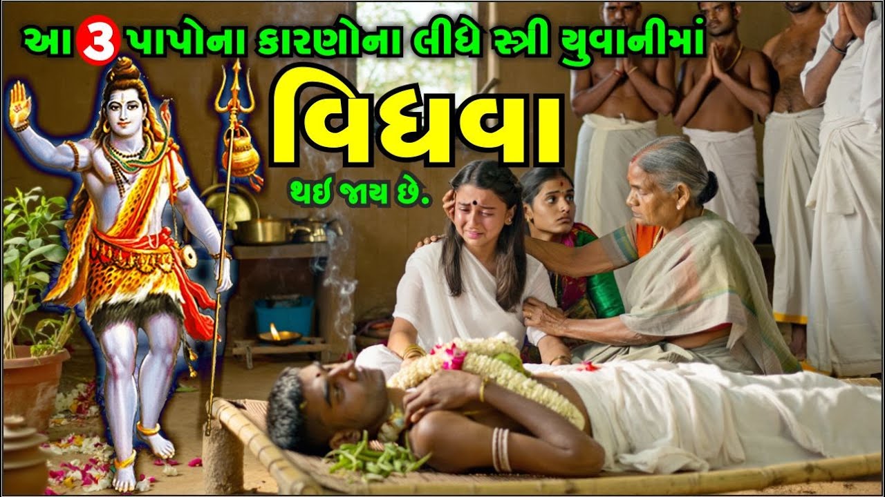મહાદેવજી એ માતા પાર્વતીને જણાવ્યું કે ? આ 3 પાપો ના કારણે સ્ત્રી યુવાની માં વિધવા થઇ જાય છે. #shiv