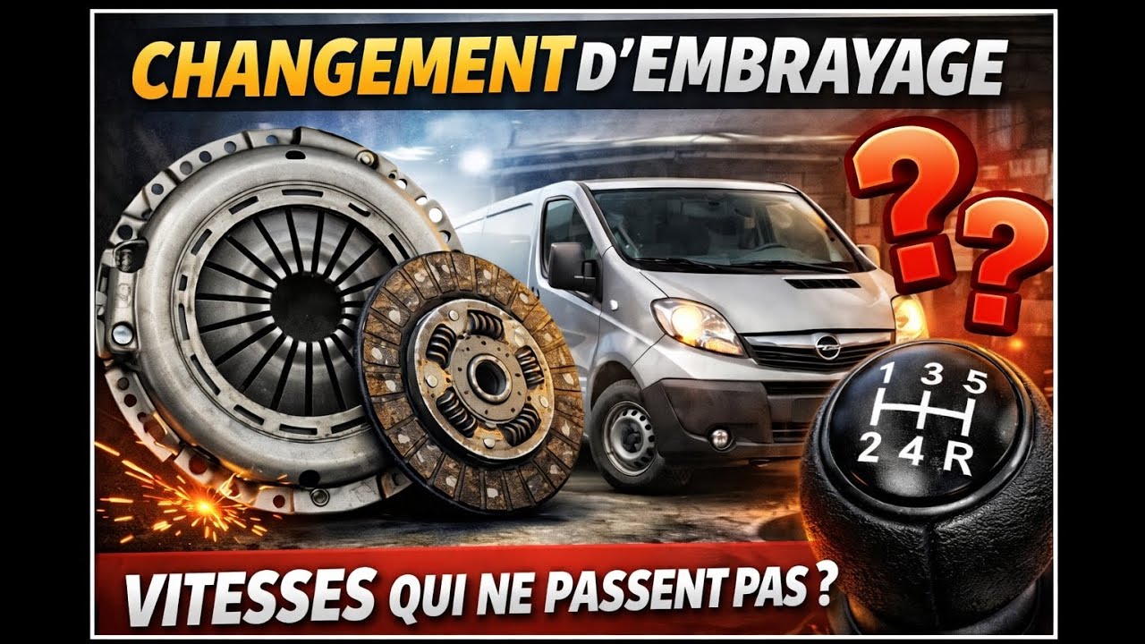 Remplacement embrayage vivaro, trafic 1.9Dti