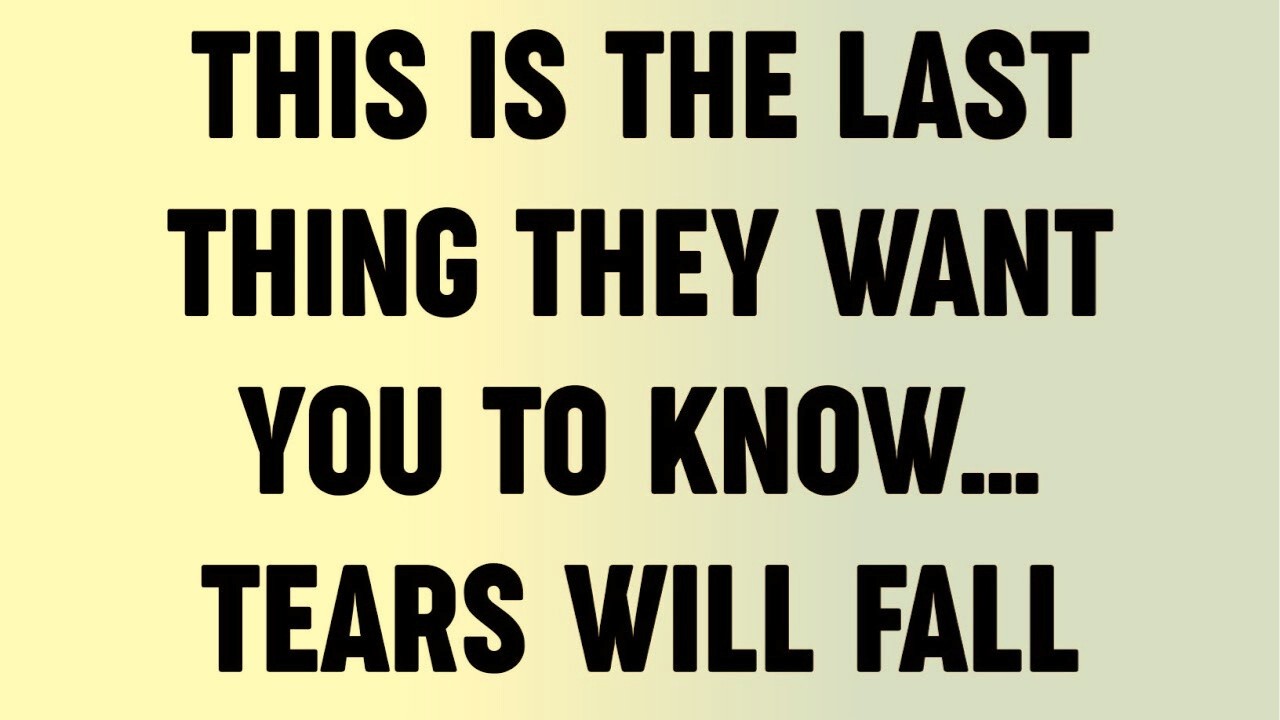 This Is the LAST Thing They Want You to Know… Tears Will Fall...?