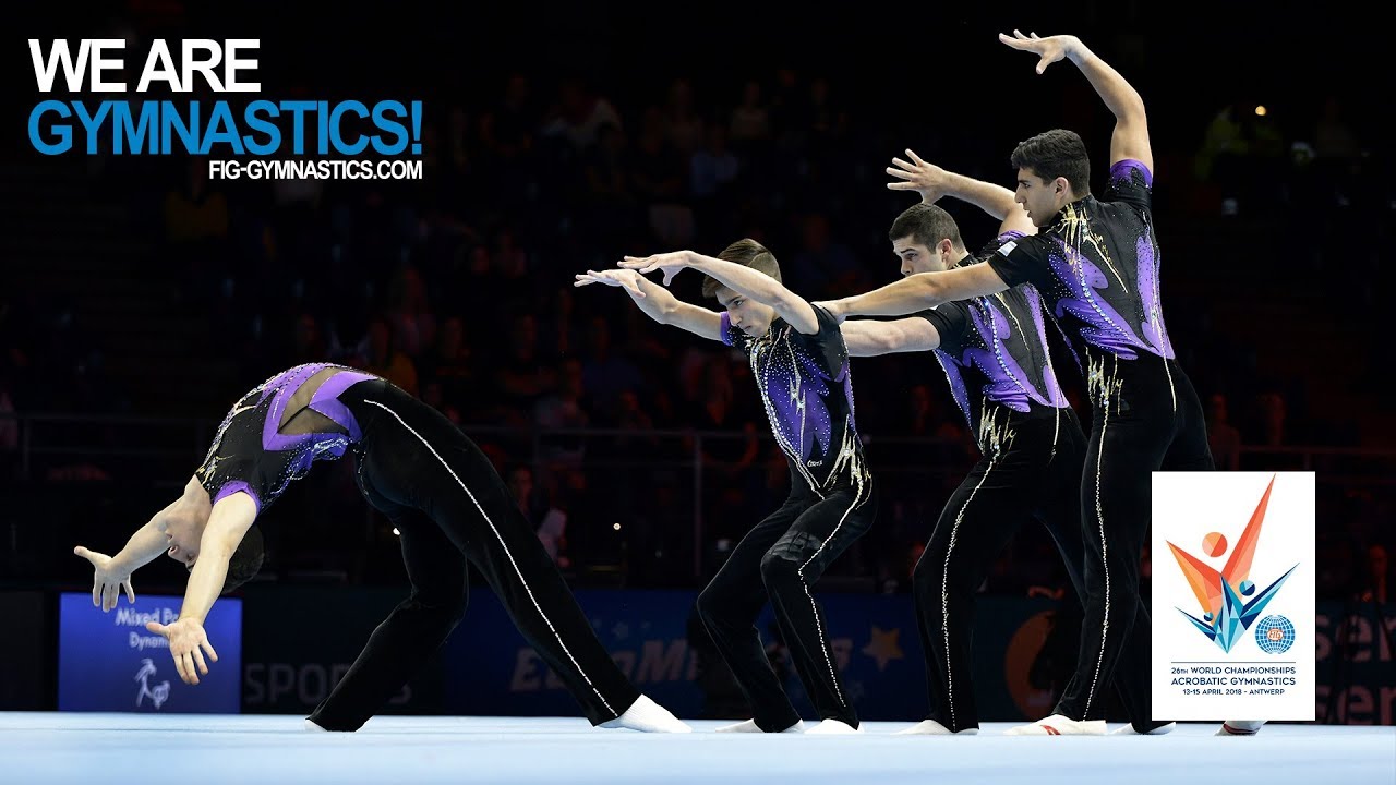 2018 Acrobatic Worlds, Antwerp (BEL) - Highlights MEN'S GROUP FINAL - We Are Gymnastics !