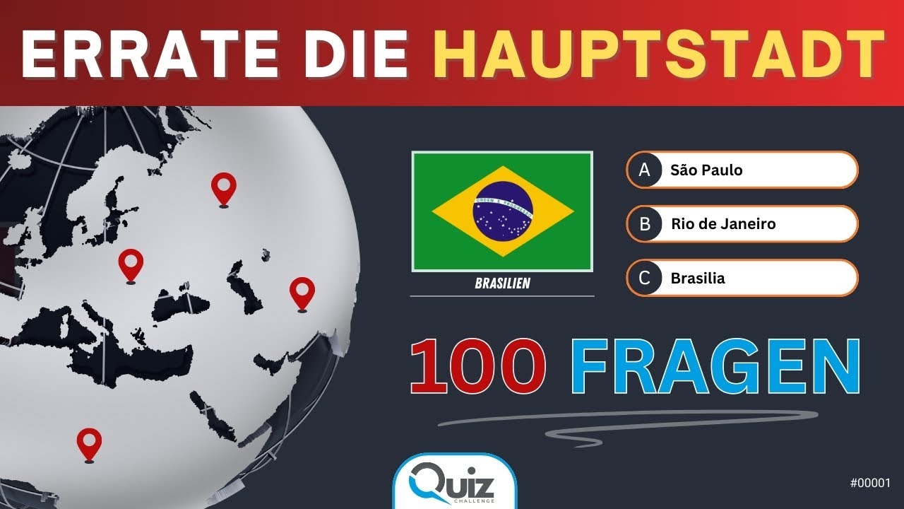 Errate 100 Hauptstädte der Welt 🌍 | Das ultimative Hauptstädte-Quiz