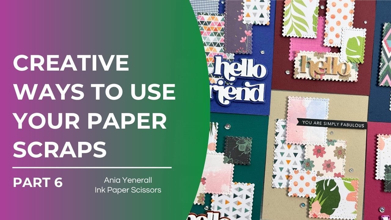 Genius Way to Use Paper Scraps! Cardmaking with Color & Design Theory Tips!