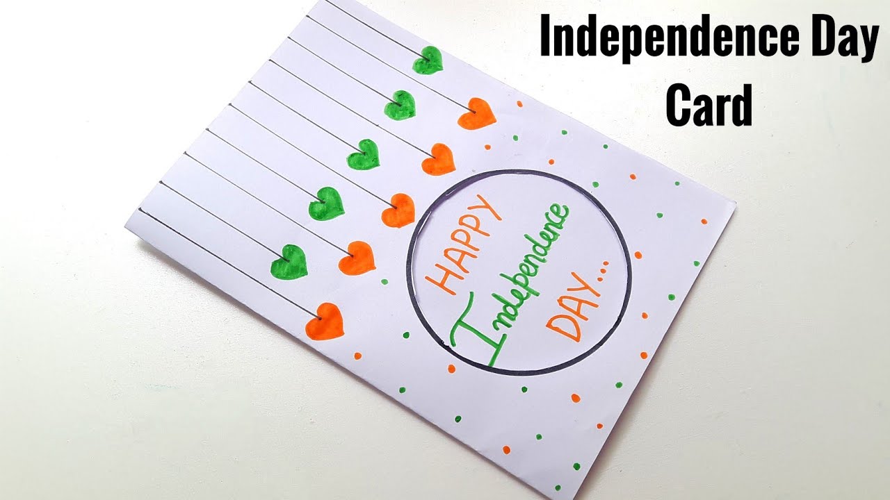 🥰 White Paper 🥰 Happy Independence Day Card Making &bull; Independence day card kaise banaye &bull; 15 August