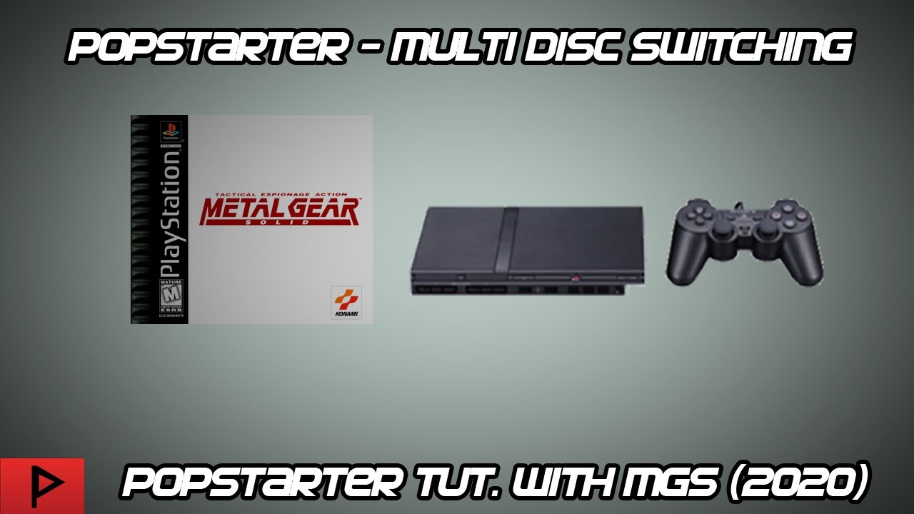 PS2 Popstarter Multi-Disc Switching Tutorial With Metal Gear Solid (2020)