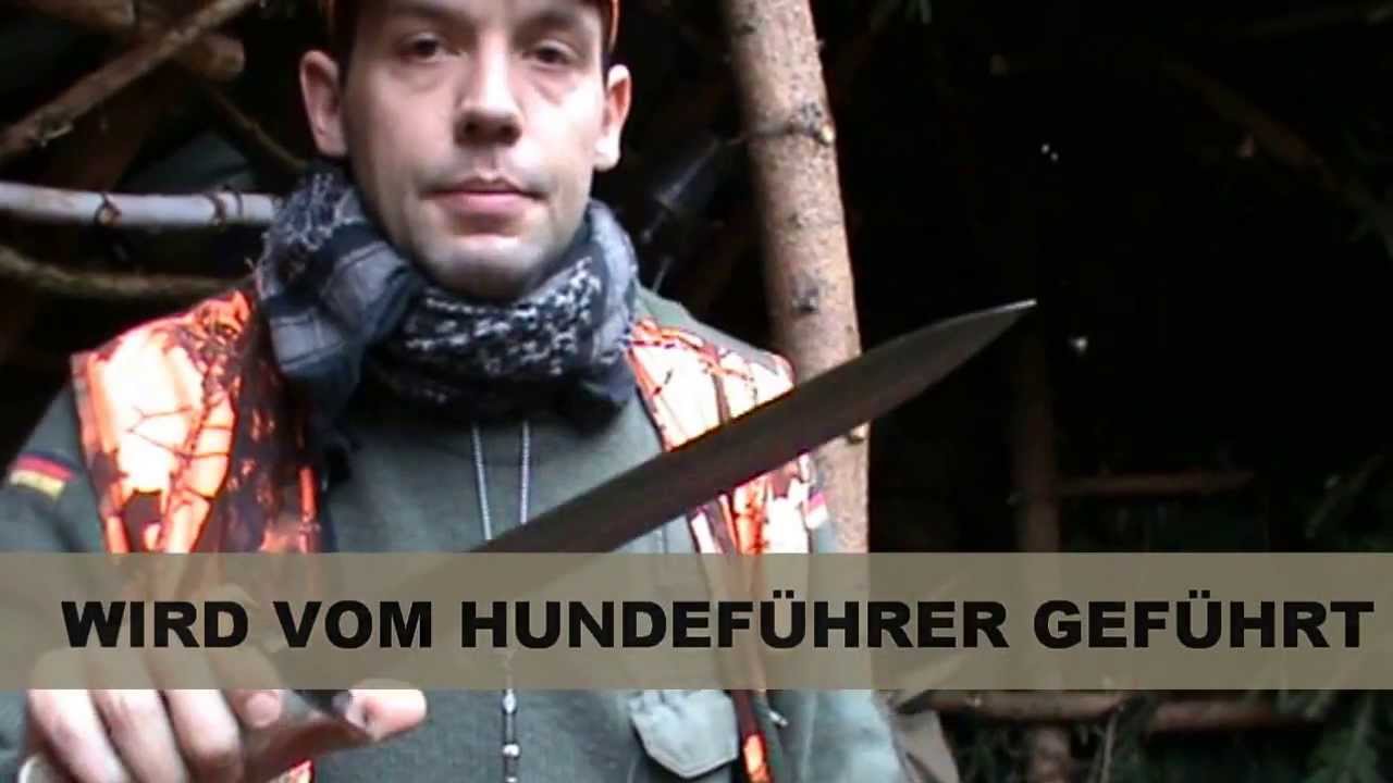 JAGD WAIDWERKZEUG HIRSCHFÄNGER BLANKWAFFEN IN JAGDEINSATZ