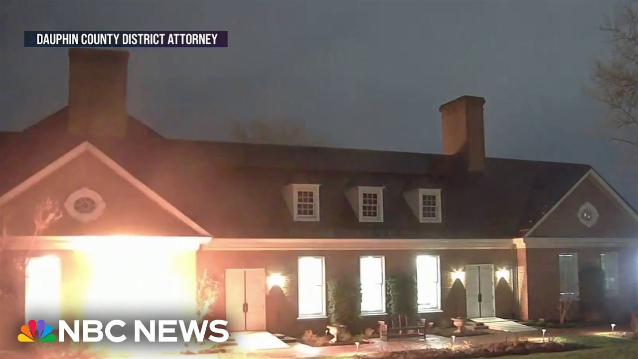 Chilling video shows arson attack on PA Governor&rsquo;s residence