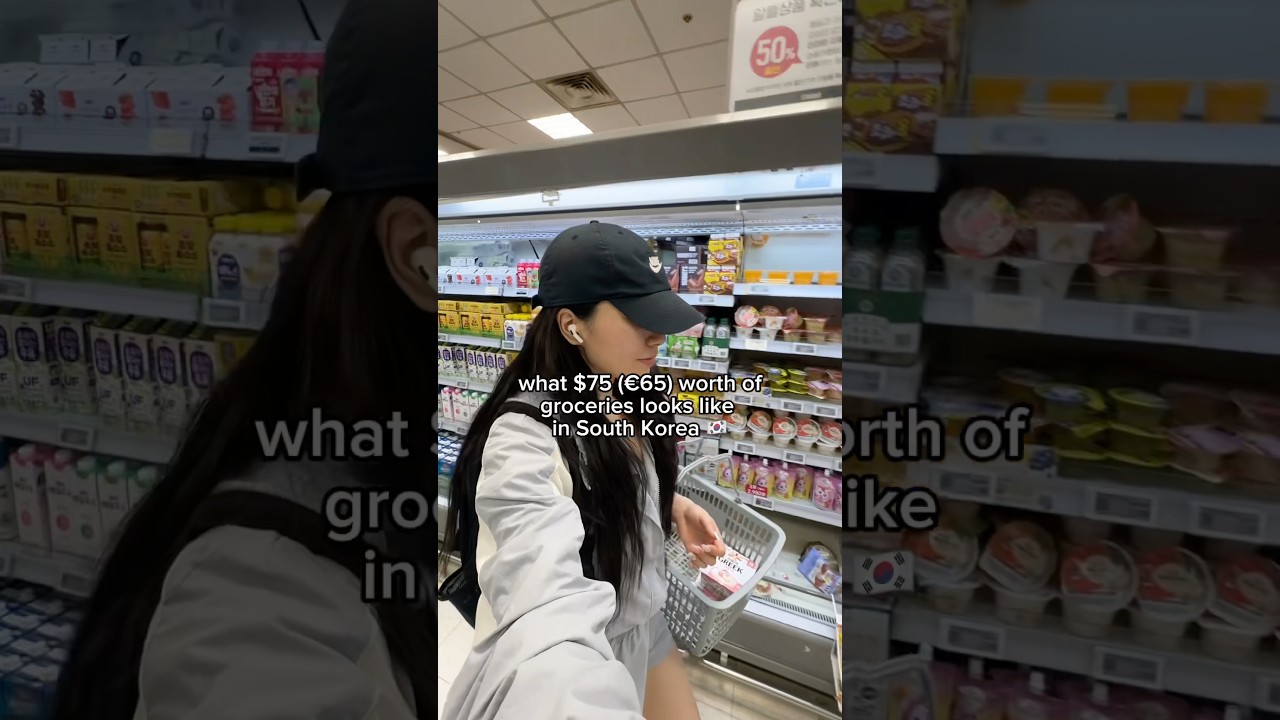 $75 (&euro;65) worth of groceries in Seoul 🇰🇷