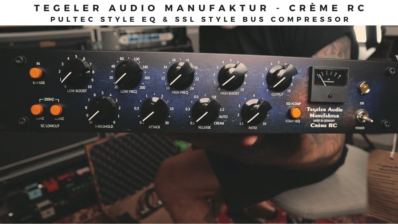 TEGELER AUDIO MANUFAKTUR - CRÈME RC | Pultec style EQ & SSL style bus compressor in one.