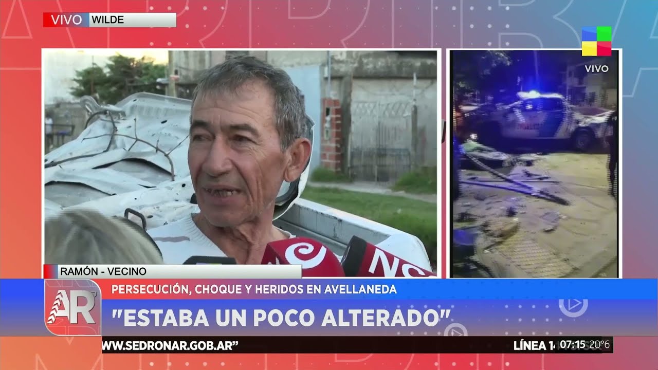 🔴 PERSECUCIÓN, CHOQUE Y HERIDOS EN AVELLANEDA