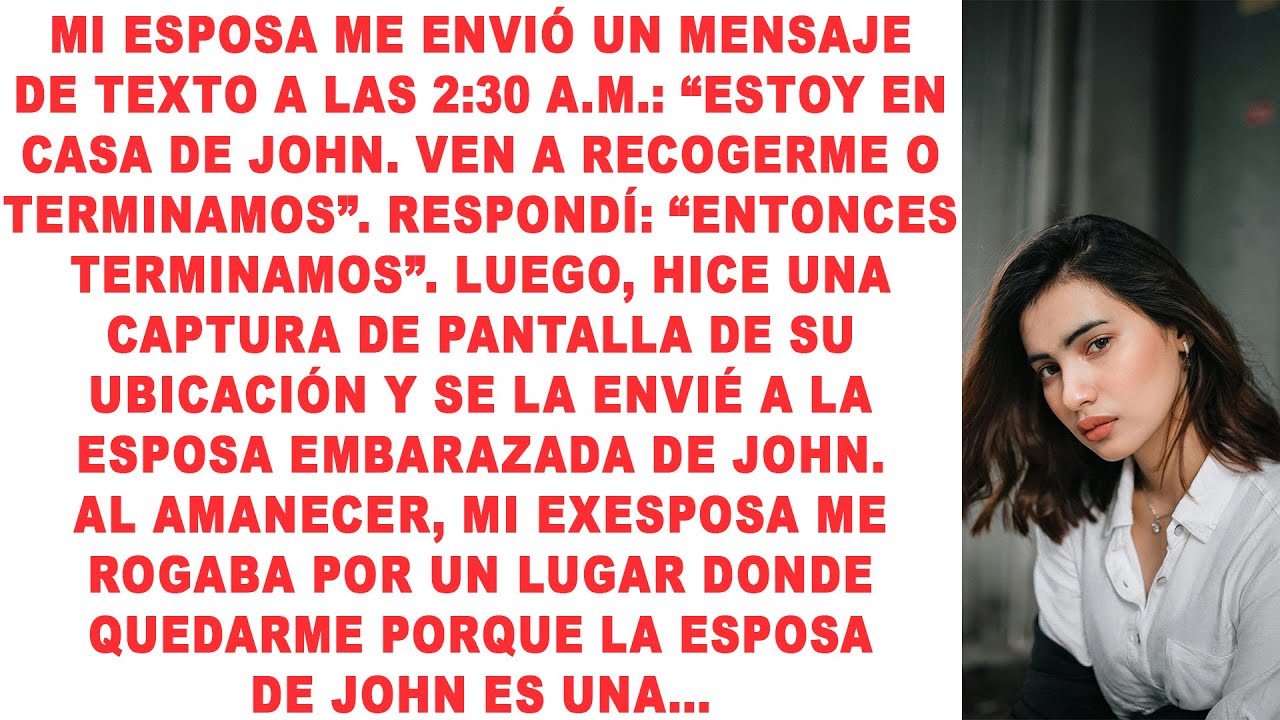 La esposa infiel escupió: 