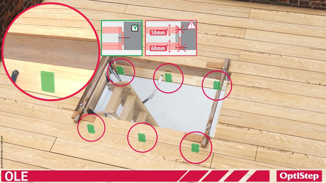 Optistep OLe Ahşap Çatı Merdiveni