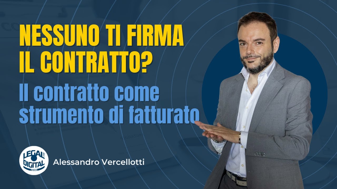 Nessuno ti firma il contratto?