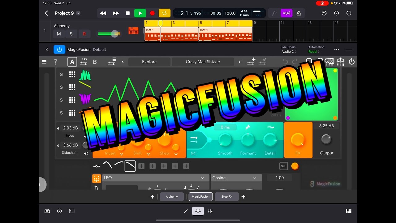 MagicFusion - Spectral Vocoder by GSDSP - How to Set it Up in Logic Pro for iPad