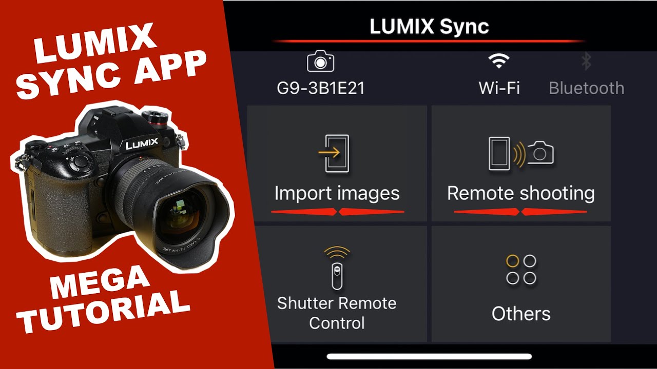 How to use the LUMIX Sync App