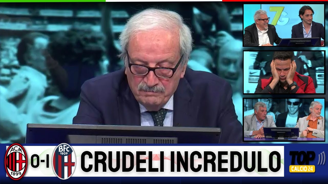 DIRETTA STADIO MILAN BOLOGNA 0-1: STUDIO SENZA PAROLE PER LA PRESTAZIONE DEI ROSSONERI