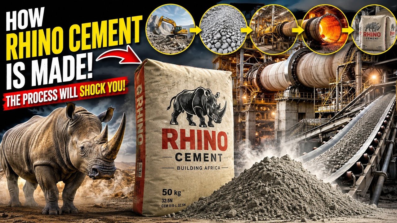 🏭 How Rhino Cement Is Made – The Process Will Shock You!