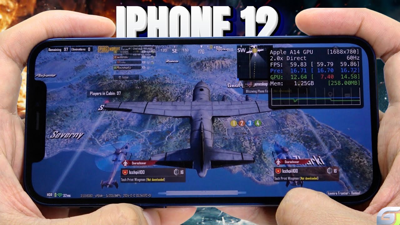 iPhone 12 test game PUBG Mobile 2024 | Apple A14