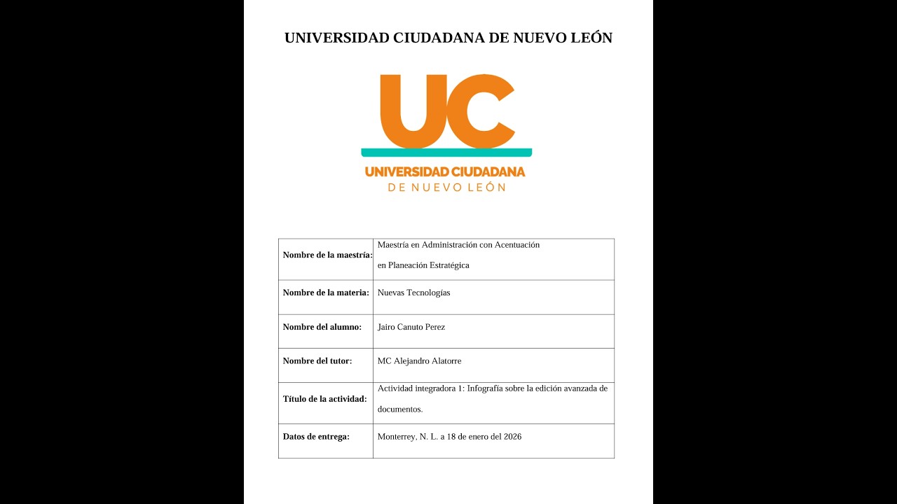 Tarea   Nuevas tecnologias   Ediciones avanzadas de documentos   Presentaciones electrónicas