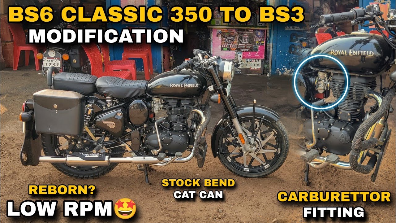 BS6 Classic 350 ko BS3 me Modified kar diya | Carburetor | Classic Reborn ko BS3 bana sakte hai?#MxK