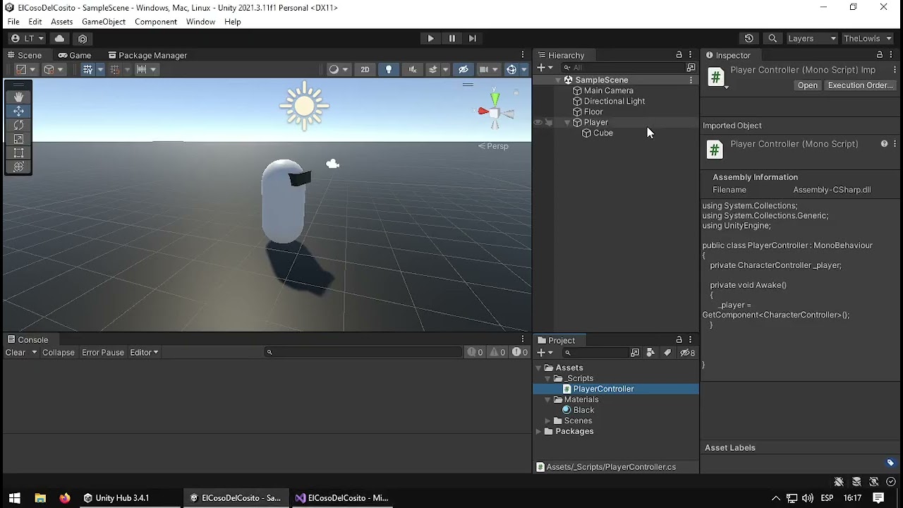 Tutorial Unity - Como hacer un controlador de primera persona