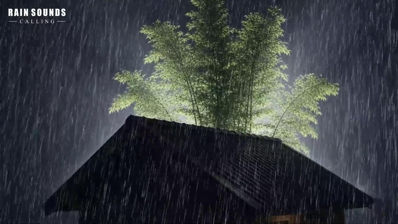 Rain Sounds For Sleeping - Instantly Fall Asleep With Rain & Thunder Sound in cabin At Night #Rain 1