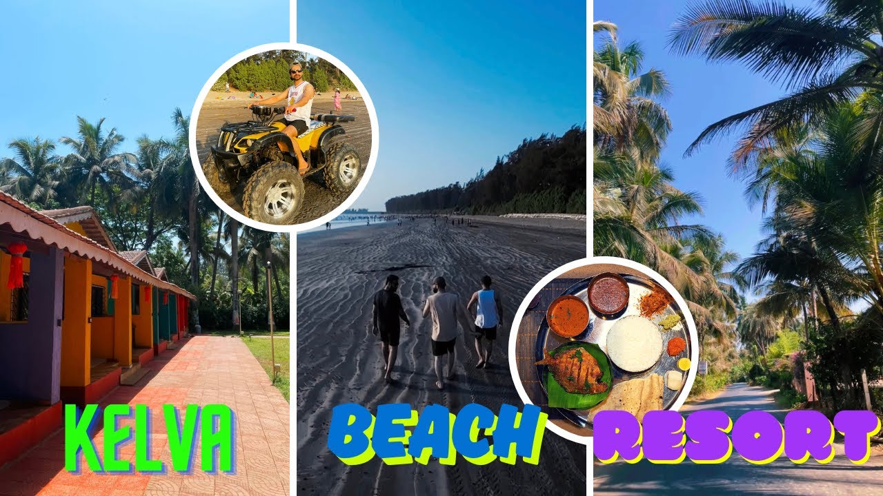 Budget Beach Resort in Kelva/Palghar 🌊 | Bike Ride | केळवा बीच रिसॉर्ट 🏝️