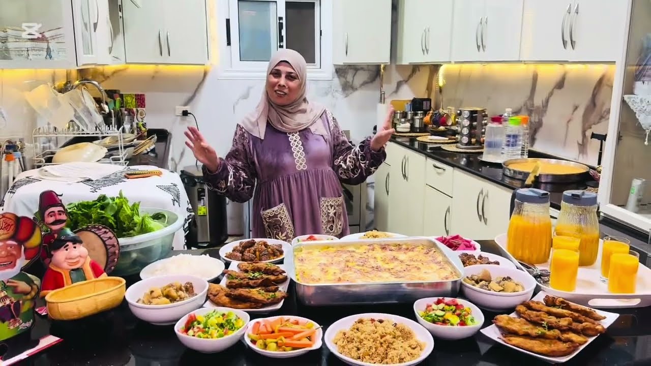 أبهرتهم النهارده بعزومه تانى يوم رمضان ماهوه جاى بخيره من جمال الفطار 👌ابو محمد باس ايدى قبل راسى 👌