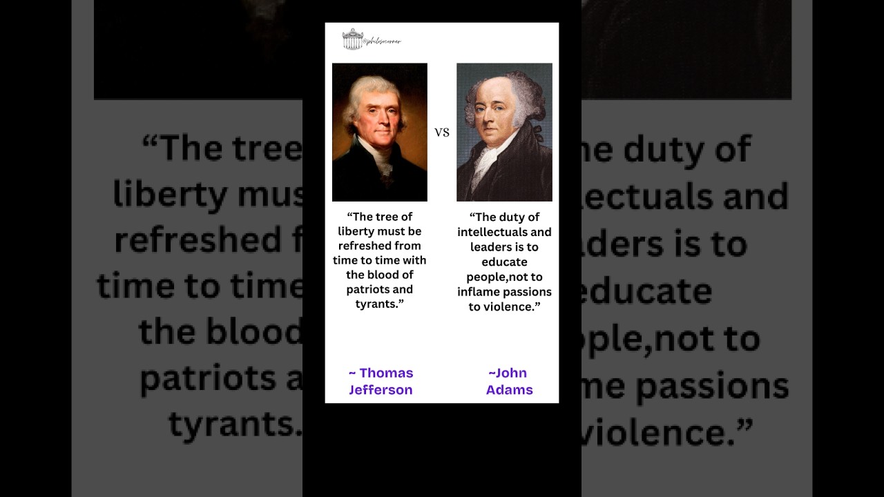 Jefferson vs Adams on Liberty #philosophy #quotes #liberty #government #politics