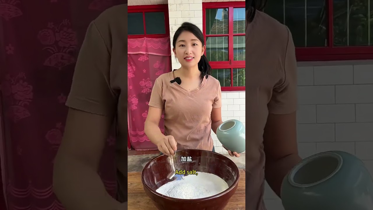 陝西的土豆片夾饃，Potato slice sandwich in Shaanxi#fyp #youtube #country