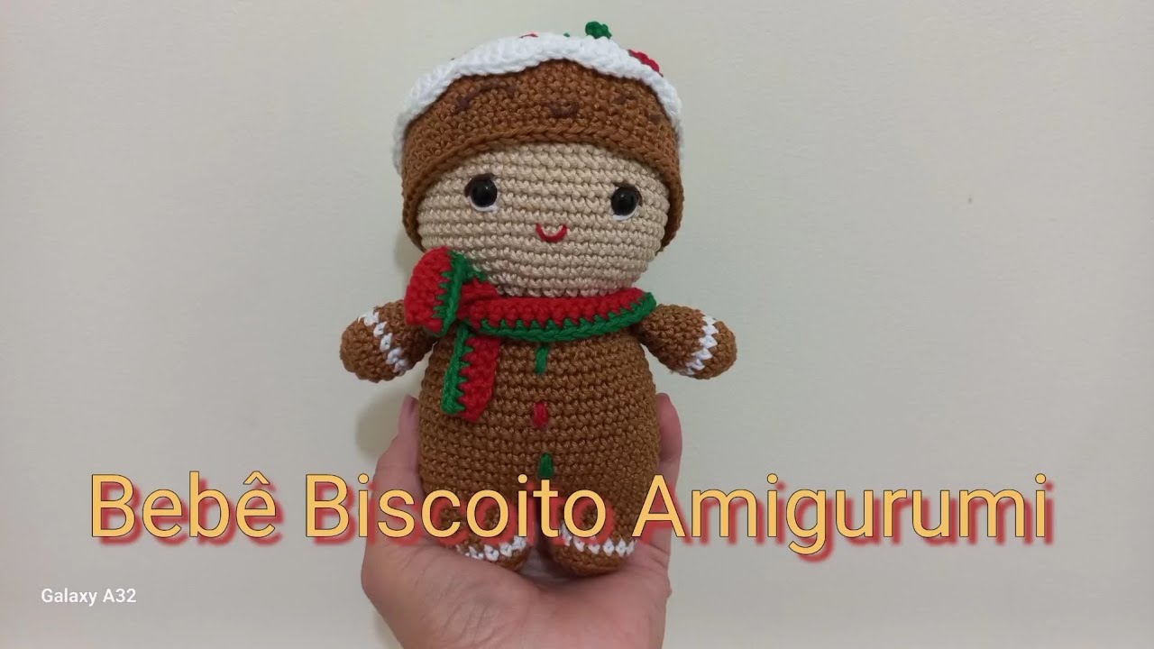 🎄Bebê Biscoito Amigurumi - Passo a Passo 🎄 #diy #passoapasso #tutorial
