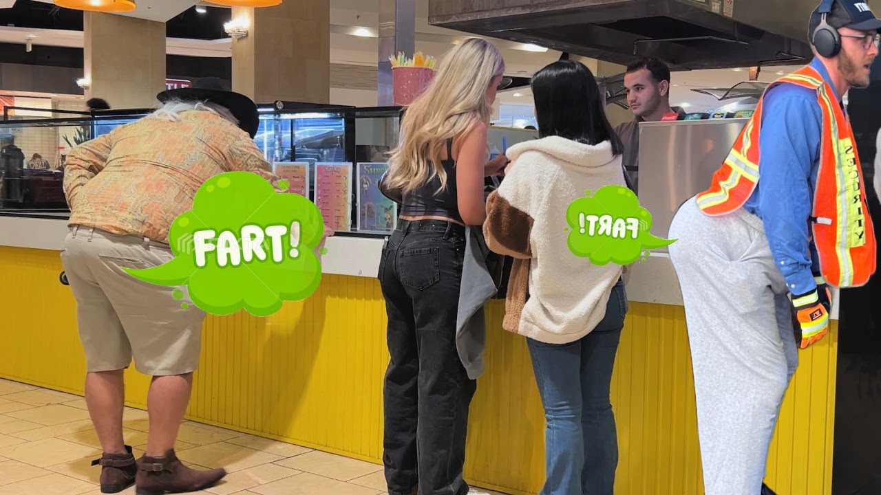 Fat Redneck & BBL Guy Farts On People At The Mall And Walmart!!!