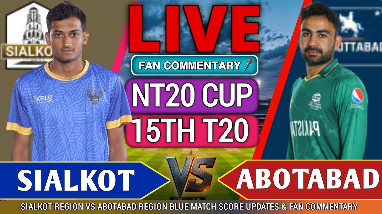 Silakot vs Abbottabad Live | SIAL vs ABT 15TH T20 |  Live Cricket Score & Commentary