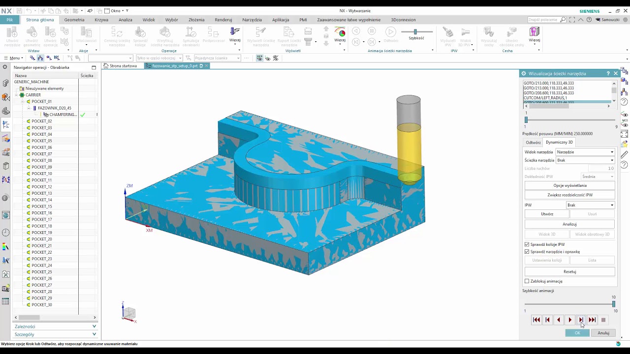 NX CAM porady: frezowanie faz modelowanych 3D