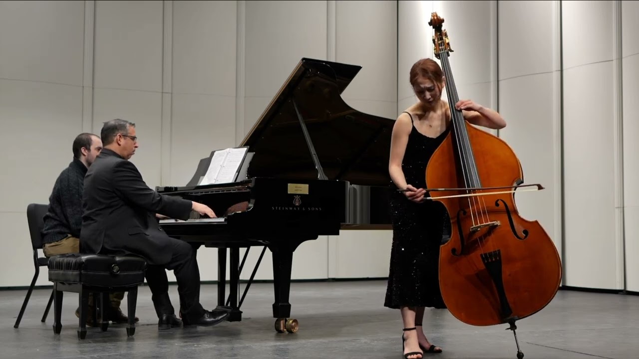 Piazzolla: Kicho – Pittsburg Double Bass Symposium. Mikyung Sung | Rodrigo Ojeda (fixed video sync)