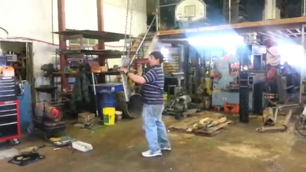 Smashing up a radiator