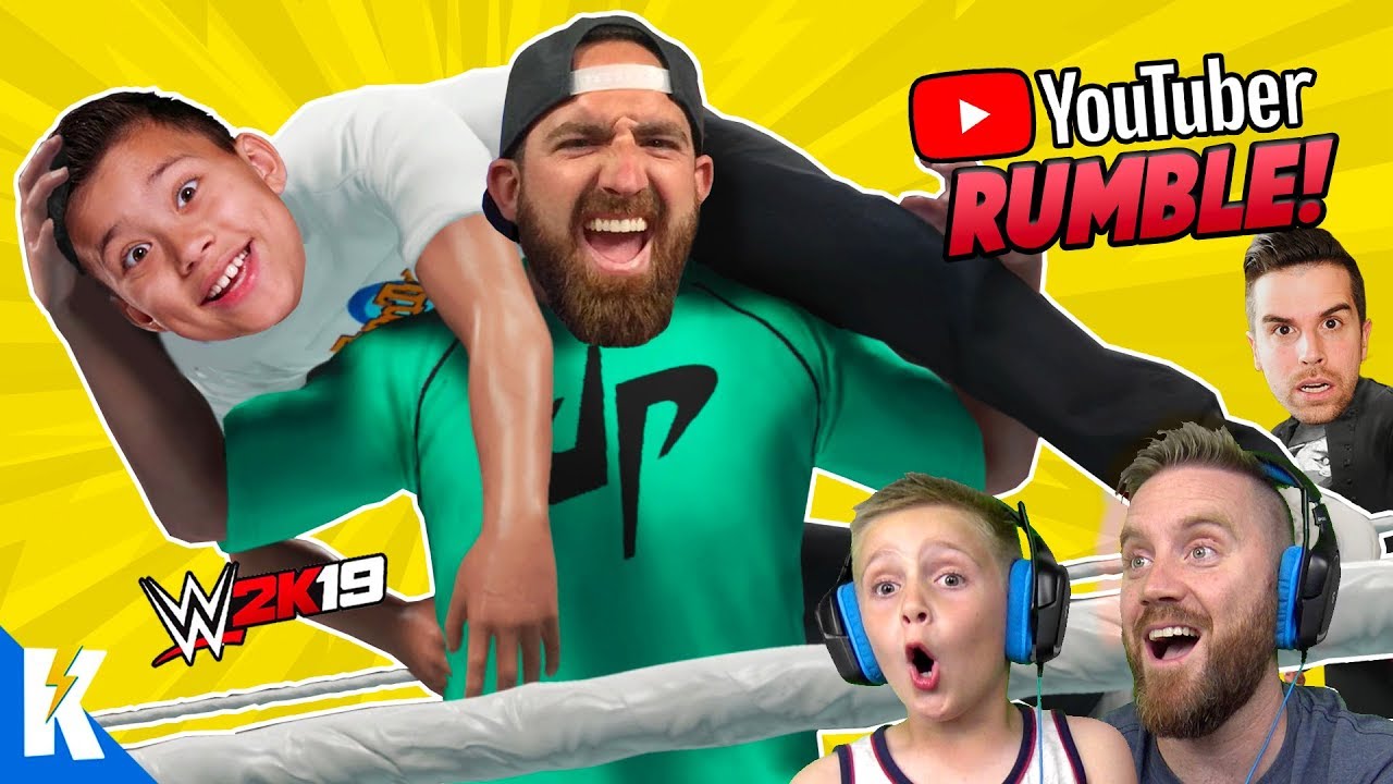 YouTubers Royal Rumble! (DUDE PERFECT, EVANTUBEHD and CHRIS DENKER) in WWE 2k19! K-City GAMING