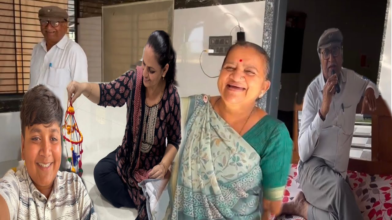 નૈતિકને બા શા માટે આખો દિવસ ખીજાયા કરે છે?😂😂  આજે ગુલાબ અને અંજુ લાડવા માટે ખરીદી કરી આવી.