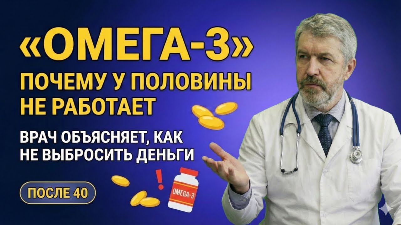 Почему Омега-3 не работает после 40 и как понять, нужна ли она вам | ПРИРОДА ЛЕЧИТ