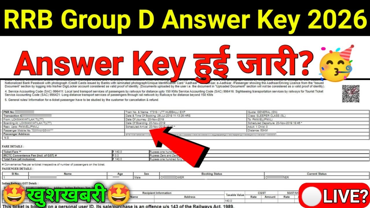 RRB Group D Answer Key 2026 | railway group d answer key 2026 | rrb group d cut off 2025 | railway