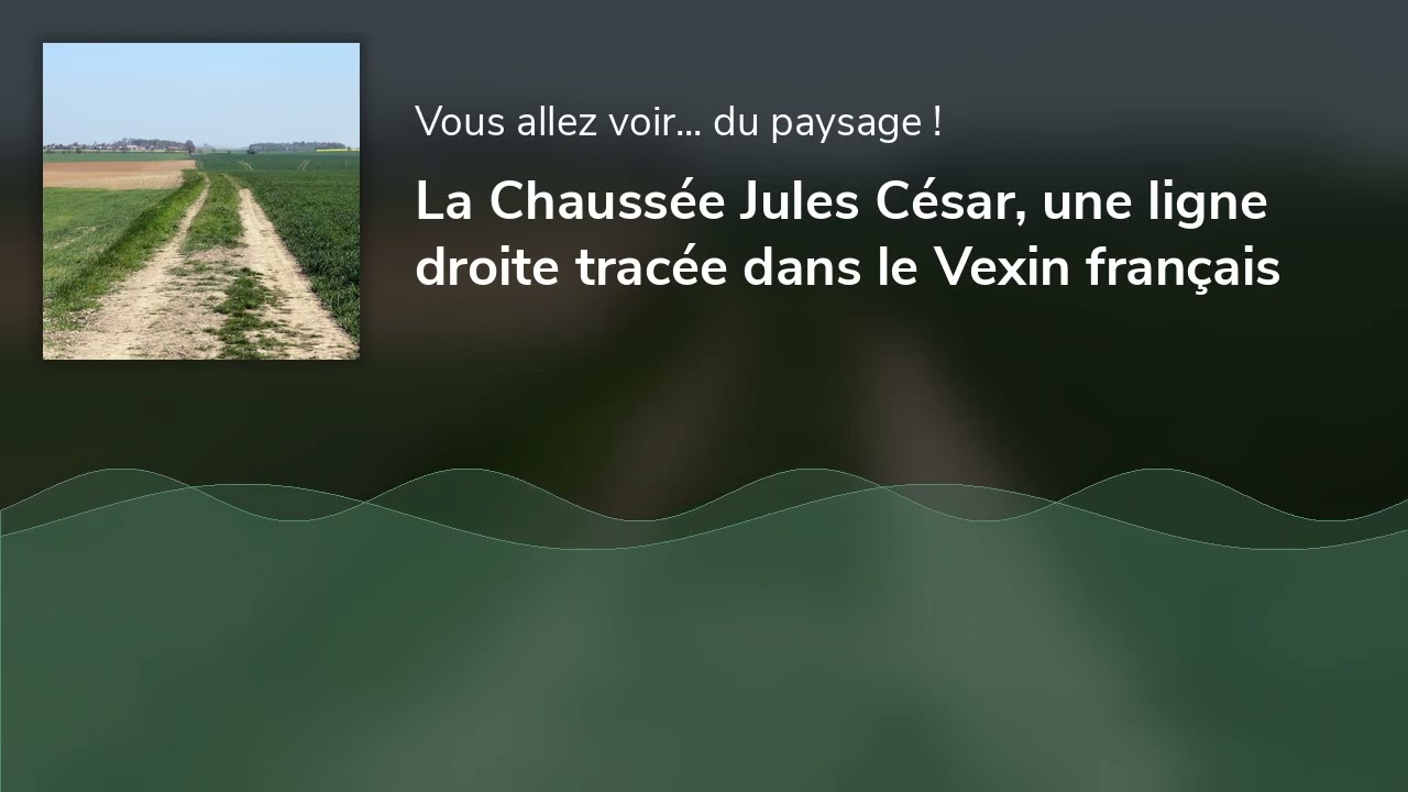 La Chaussée Jules César, une ligne droite tracée dans le Vexin français