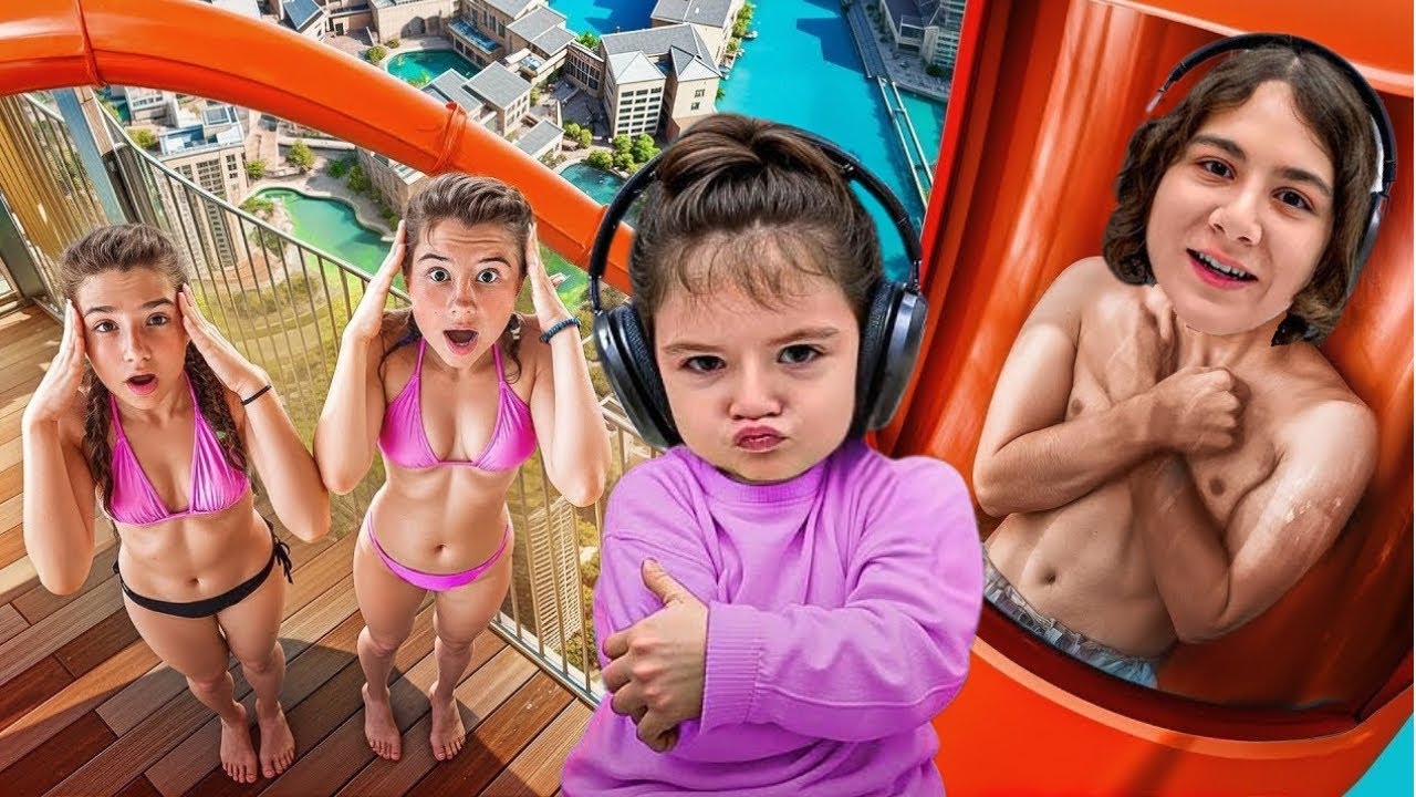 Brat VS Siostra 🔥🌊 Kamil i Amina w parku wodnym! Wyzwanie dla najlepszych przyjaciół