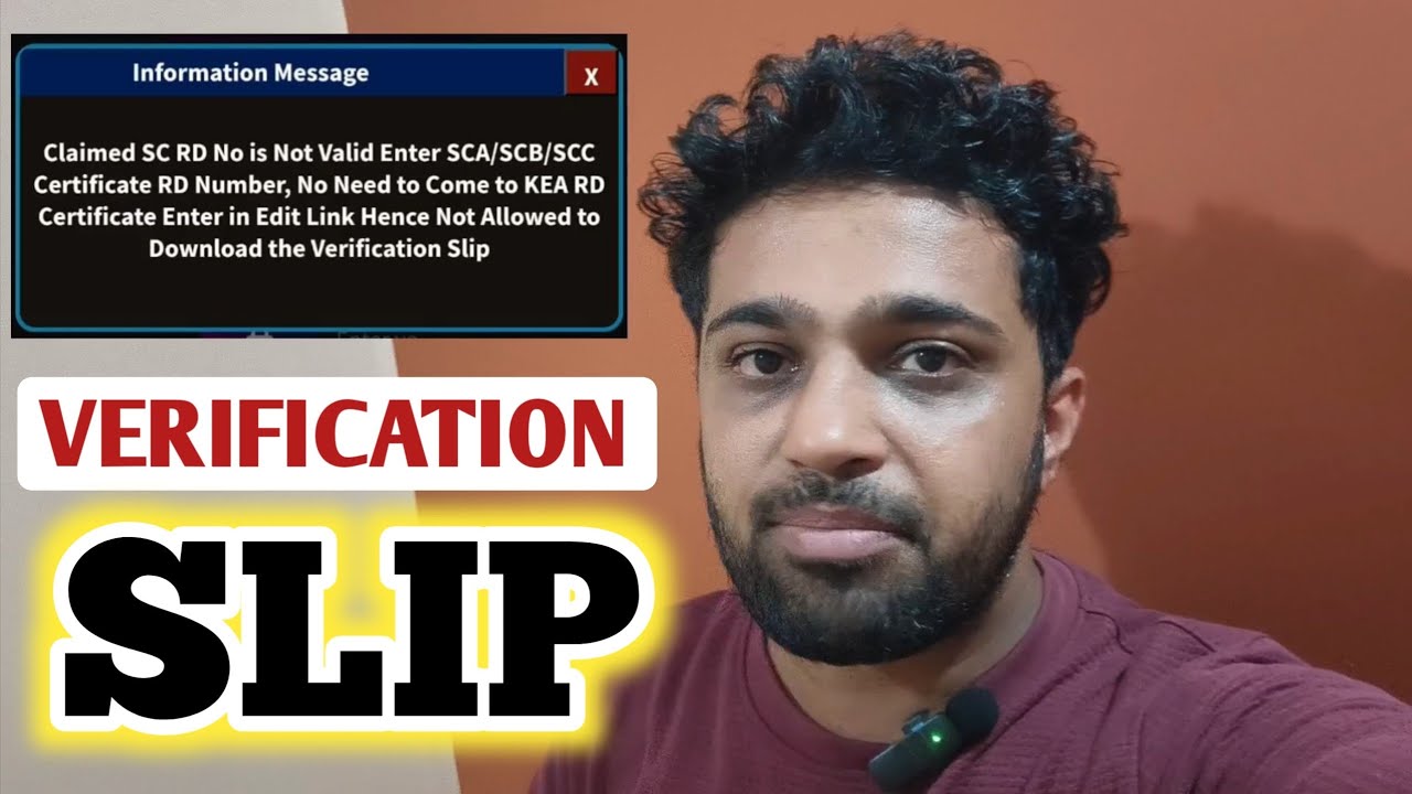 Problem Solved - SC Category | KCET Document Verification Slip 2026