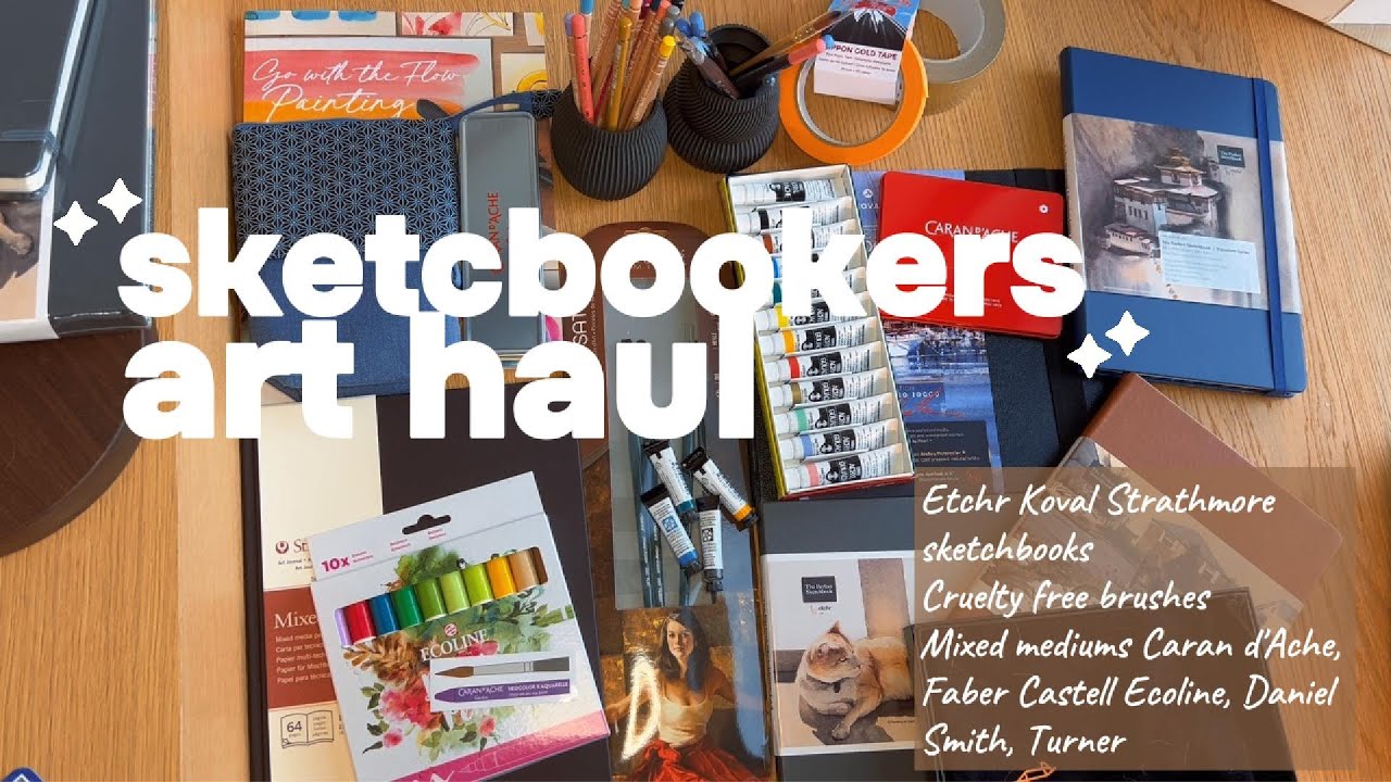 Luxury Sketchbook and Mixed Media Haul (Etchr, Koval, Strathmore, Caran d'Ache)