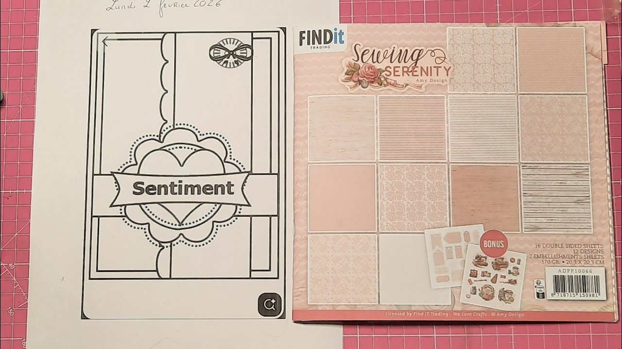 Défi Carte Sketch avec Scrap Sweet 