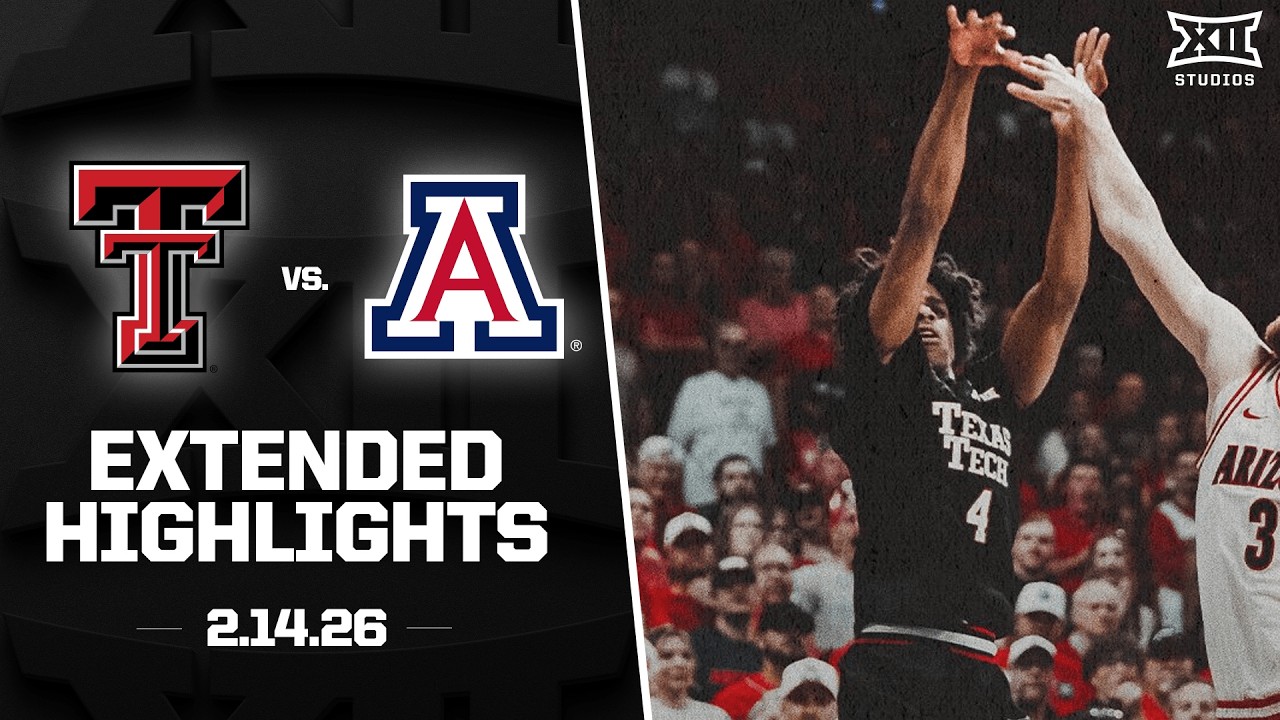 #16 Texas Tech vs. #1 Arizona Extended Highlights | 2025-26 Big 12 Men's Basketball